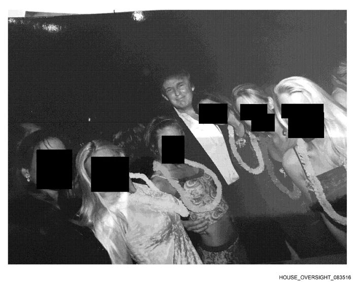 Donald Trump în fotografiile lui Jeffrey Epstein / foto: oversightdemocrats house gov