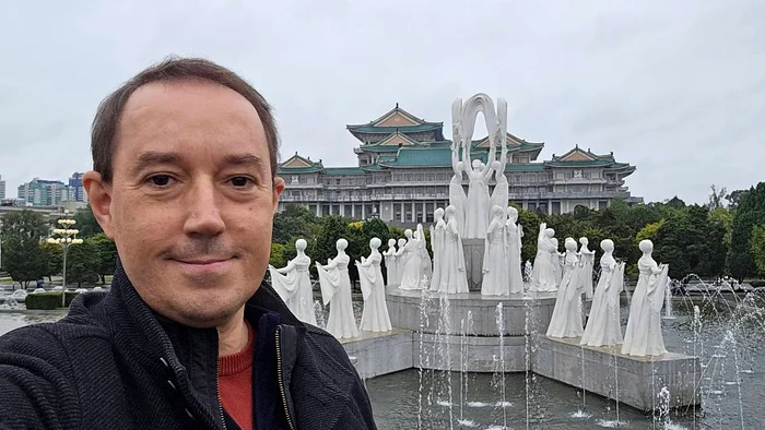 Un turist italian care a vizitat Coreea de Nord FOTO: Facebook / Russian Tour