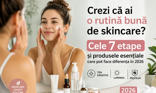 Rutina corectă și completă de îngrijire a tenului în 2026 Foto DMS pentru Ghidul Cumpărătorului Adevărul