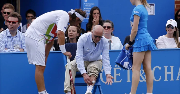 Nalbandian l-a rănit pe arbitrul englez * Foto: Reuters