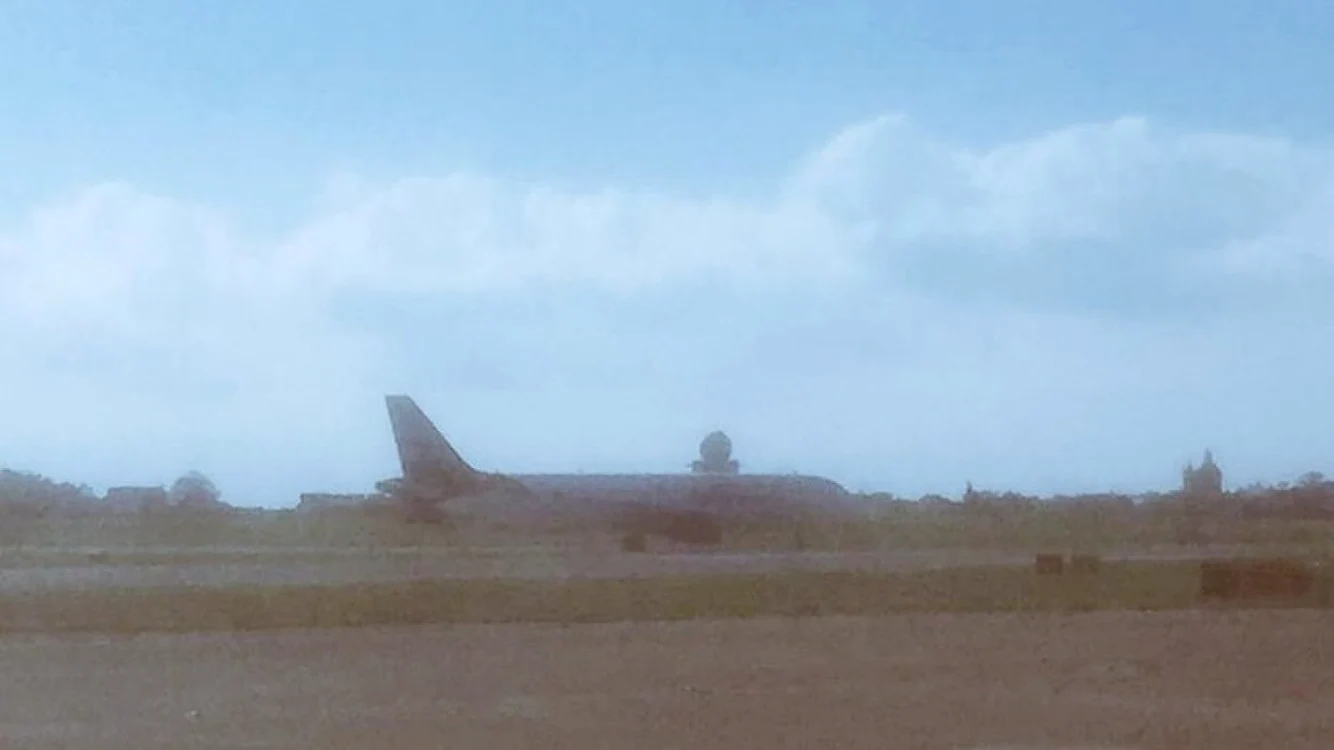 Avionul deturnat in Malta FOTO Twitter @AnthoGonzalez56