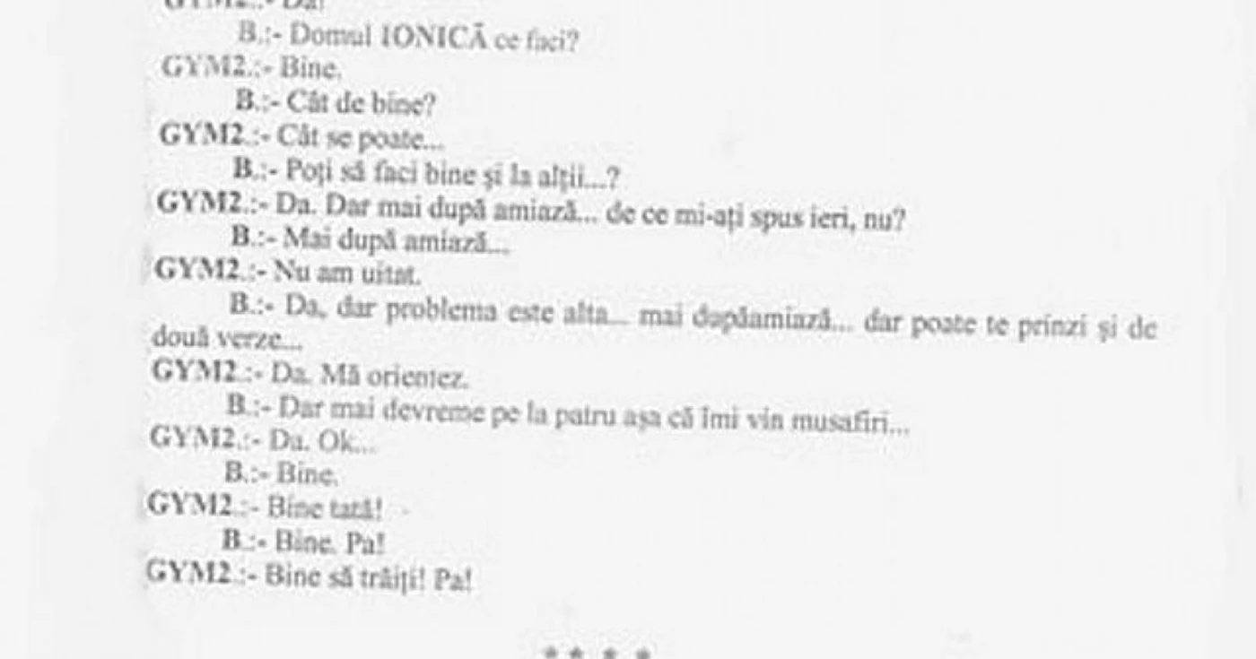 Stenograma discuţiei cifrate dintre interlop şi procuror FOTO Dosarul cauzei