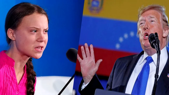 Tânăra activistă de mediu GretaThunberg şi preşedintele SUA, Donald Trump au ţinutdiscursuri la Formul Economic Mondial de la Davos