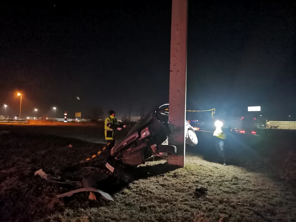 Accident în sensul giratoriu de la Auchan FOTO Ștefan Both