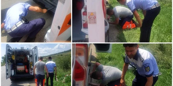 politisti alba ajutor ambulanta