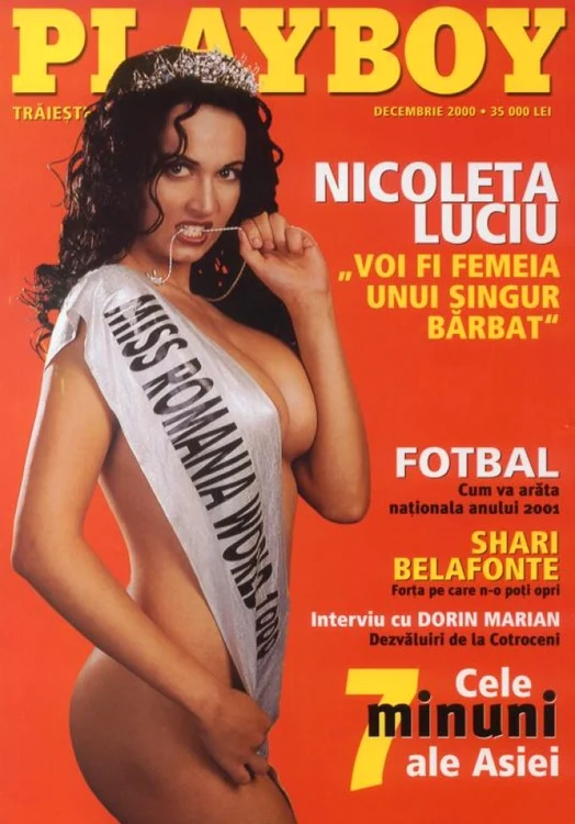 Nicoleta Luciu, de șase ori în revista cu iepuraș