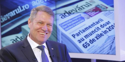 Klaus Iohannis la Adevarul Live FOTO Eduard Enea