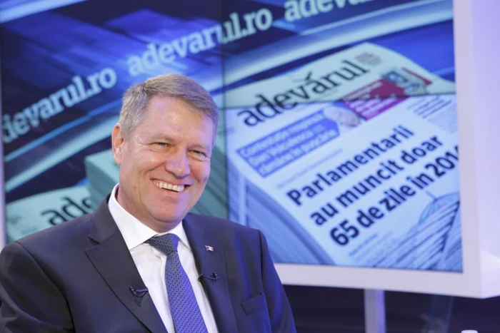 Klaus Iohannis la Adevarul Live FOTO Eduard Enea 