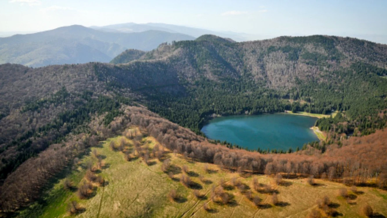 Vulcanul din munții Harghitei care are potențialul de a se reactiva Foto: Facebook 