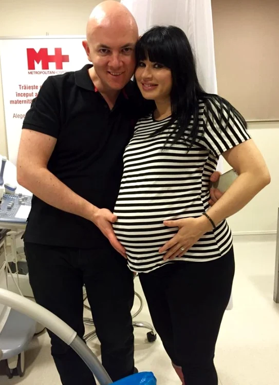 Roxana Marinescu şi soţul ei Victor Schwartz