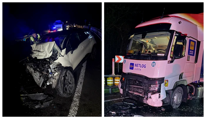 Urmărită de poliție, o femeie a murit după ce a intrat cu mașina furată într-un camion. Roțile erau sparte de dispozitivul „spike”