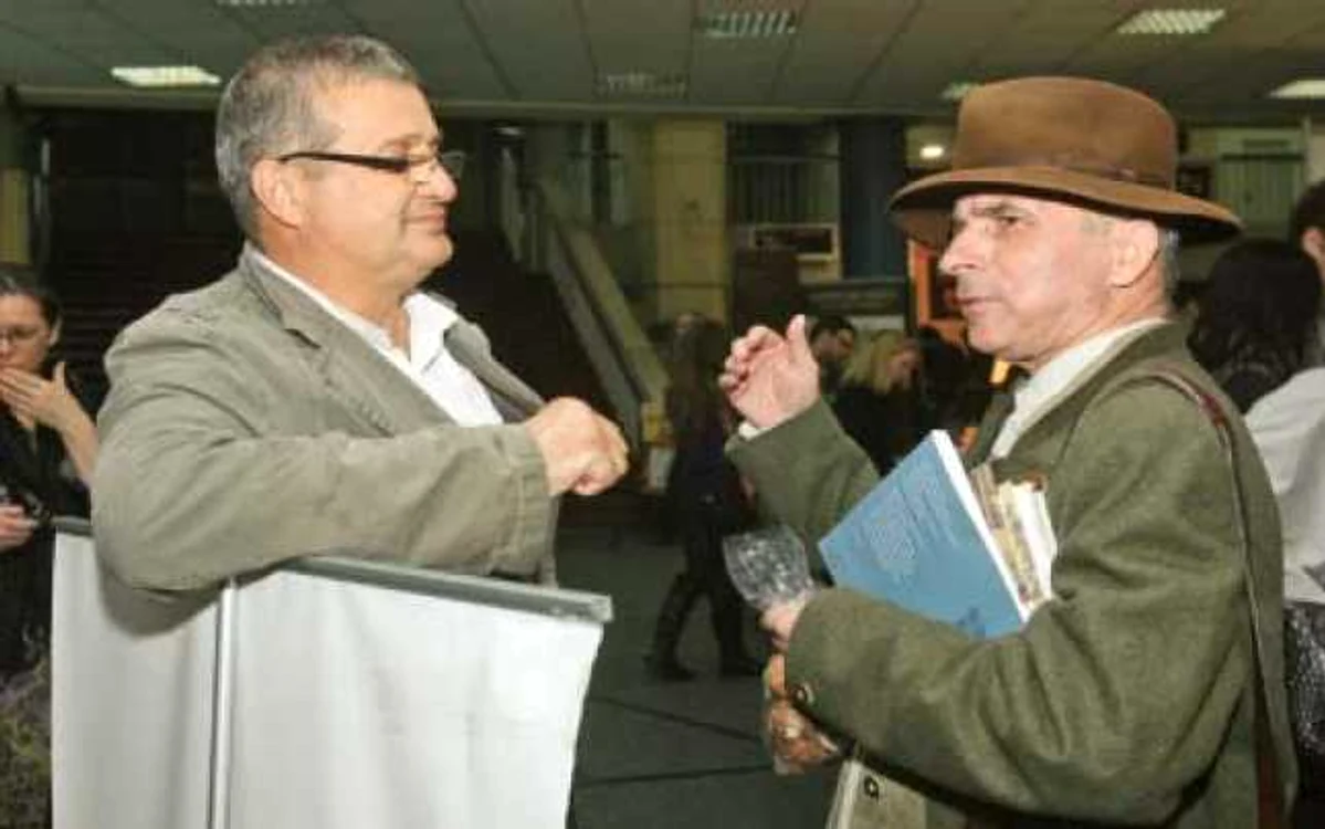 Cu Mircea Dinescu, la ediţia din 2010 a Târgului de Carte Gaudeamus