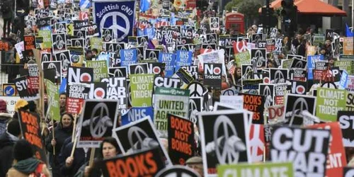 protest londra