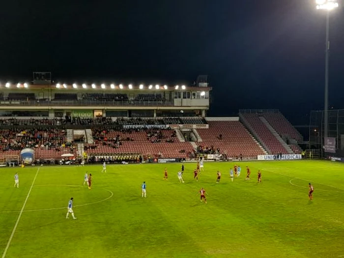 Instantaneu din timpul meciului CFR Cluj - Universitatea Craiova. Foto: Captură video