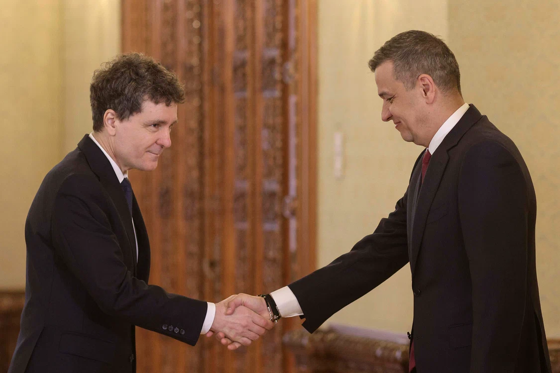 Nicușor Dan și Sorin Grindeanu, la consultările de la Cotroceni FOTO Inquam Photos