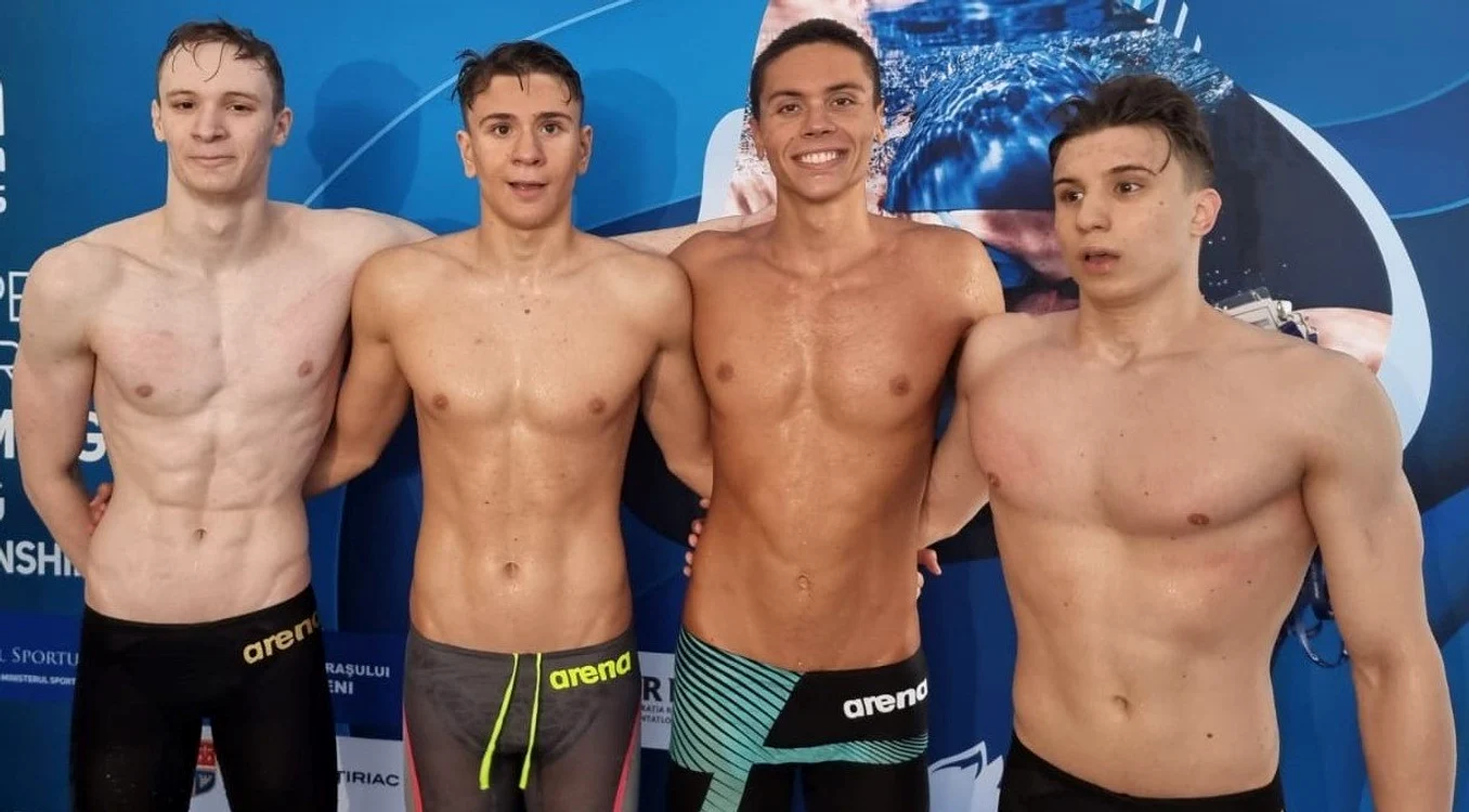 Ștafeta României a obţinut cel mai bun timp din serii FOTO FRNPM