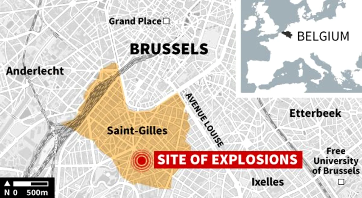 Exploziile au avut loc în Saint-Gilles