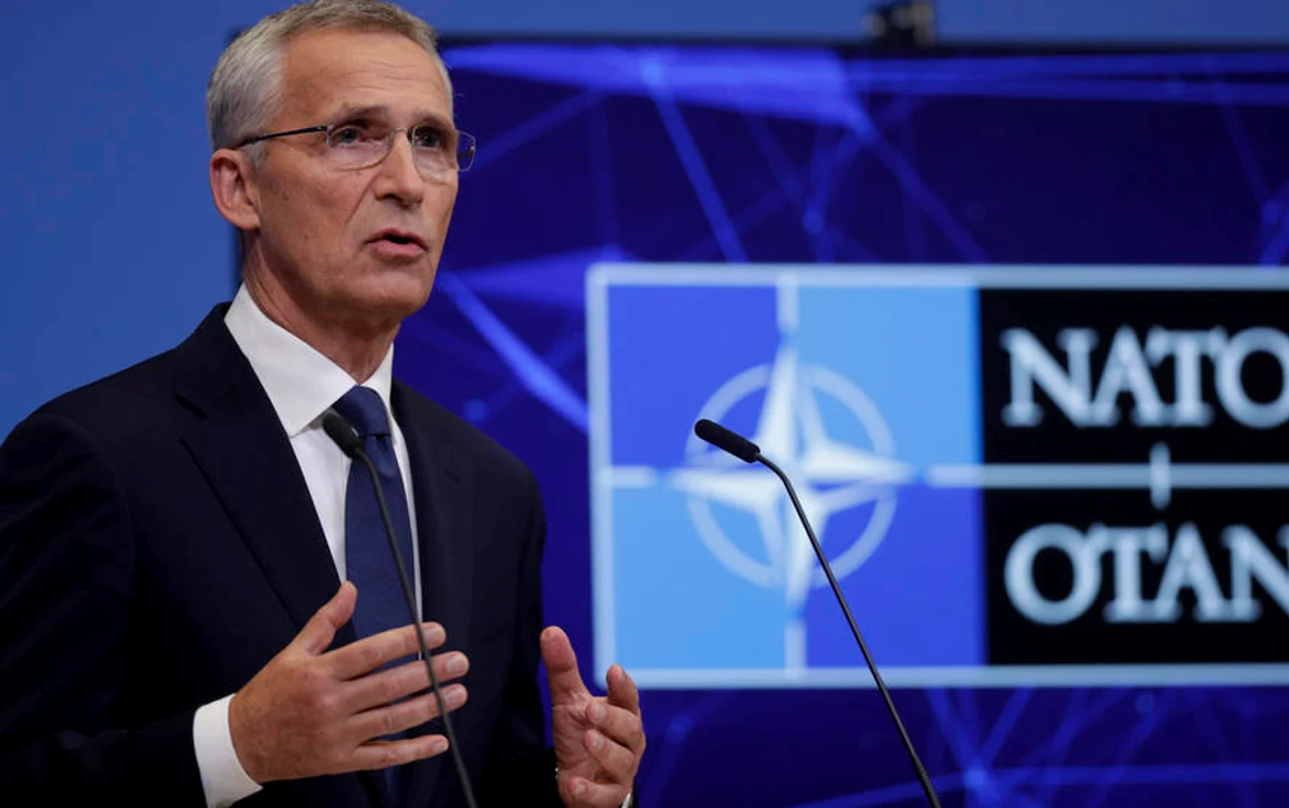 Secretarul general al NATO, Jens Stoltenberg, la sediul din Bruxelles al alianței