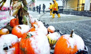 Zăpada a mai căzut  înainte de Halloween  la New York doar  de trei ori după  1869, dar niciodată  nu s a depus jpeg