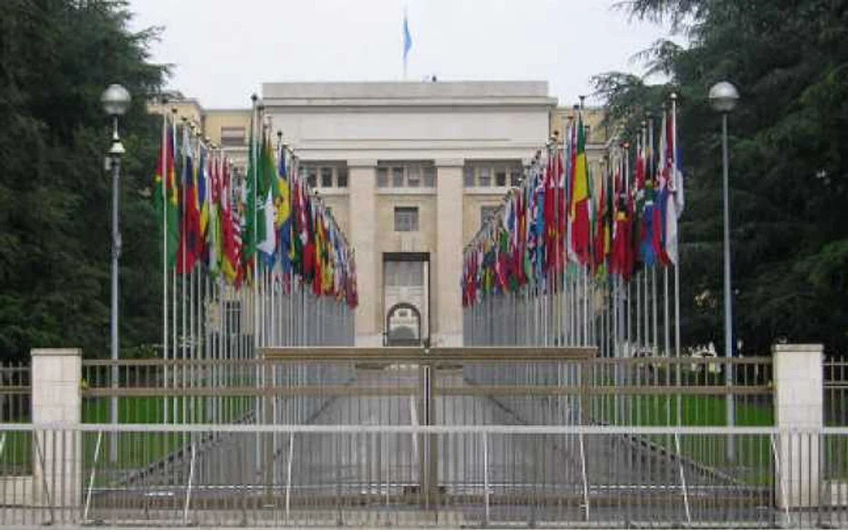 Incidentul a avut loc în faţa Palatului ONU din Geneva