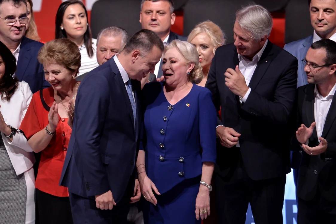 Mihai Fifor, Viorica Dăncilă şi Eugen Teodorovici, câştigătorii alegerilor interne din PSD FOTO Mediafax / Alexandru Dobre
