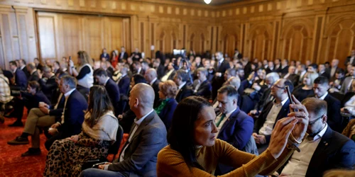 Evenimentul de anunțare a Alianței Dreapta Unită, formată din partidele USR, PMP, FD, în București. FOTO Inquam Photos / Octav Ganea