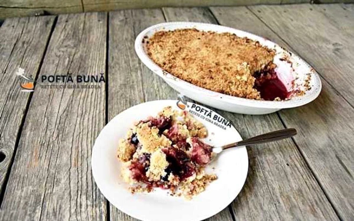 Crumble cu prune FOTO Pofta buna cu Gina Bradea