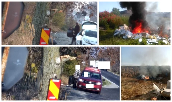 Garda de Mediu Bihor a publicat pe contul de Facebook a înregistrare cu câteva dintre persoanele amendate pentru că aruncă sau ard deşeuri ilegal. FOTO: Garda de Mediu Bihor