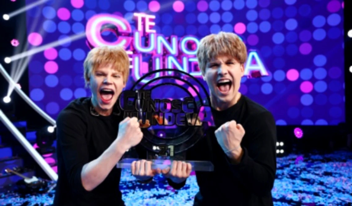 Mark Stam și Cristian Porcari, câștigătorii sezonului 21 de la „Te cunosc de undeva!” Foto: Antena 1