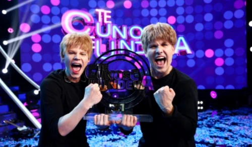 Mark Stam și Cristian Porcari, câștigătorii sezonului 21 de la „Te cunosc de undeva!” Foto: Antena 1