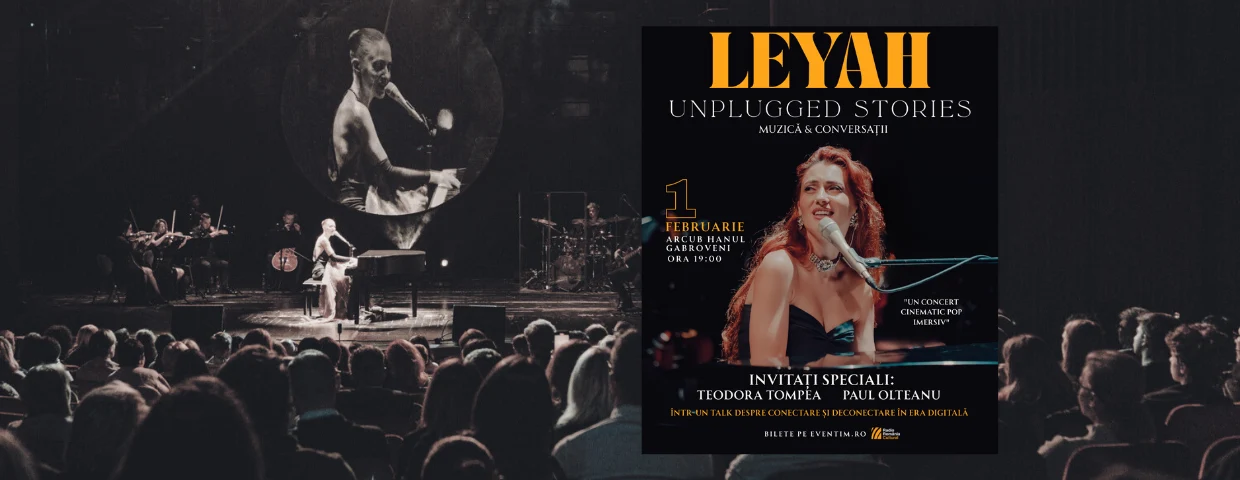 Leyah te invită la „Unplugged Stories” – un eveniment muzical ce îmbină stilul cinematic pop cu conversații despre (de)conectare și prezență