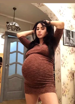 Larisa așteaptă să nască. Sursă: Facebook