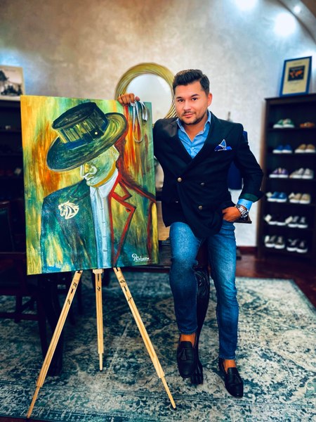„Fabrica de bine” a unuia dintre cei mai apreciați designeri români. Creează tablouri în scopuri caritabile