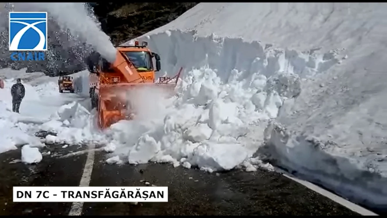 Deszăpezire Transfăgărăşan Foto captură video