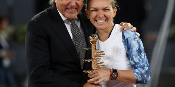Simona Halep si Ilie Nastase turneul de la Madrid FOTO Getty Images