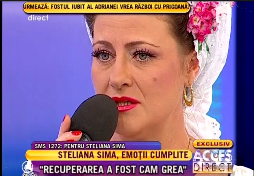 Steliana Sima a vorbit despre operaţia pe care a suferit-o (foto Acces Direct)