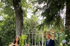 Andreea Raducan si sotul sau, la nunta Catalinei Ponor cu Bogdan Jianu jpg
