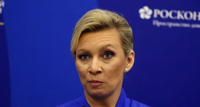 Purtătoarea de cuvânt a Ministerului rus de Externe, Maria Zaharova FOTO: Profimedia