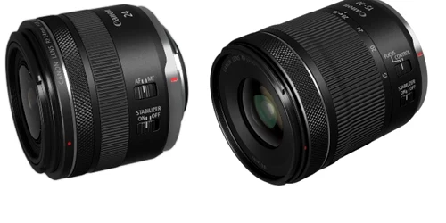 Obiective Canon RF full frame RF 24mm F18 MACRO IS STM RF 15-30mm F45-63 IS STM.
