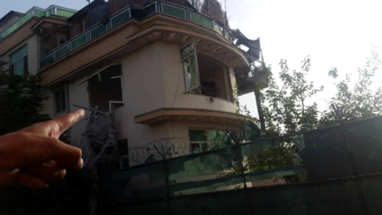 Balconul casei din Kabul unde a fost ucis Ayman al-Zawahiri Foto Twitter/Charles Lister