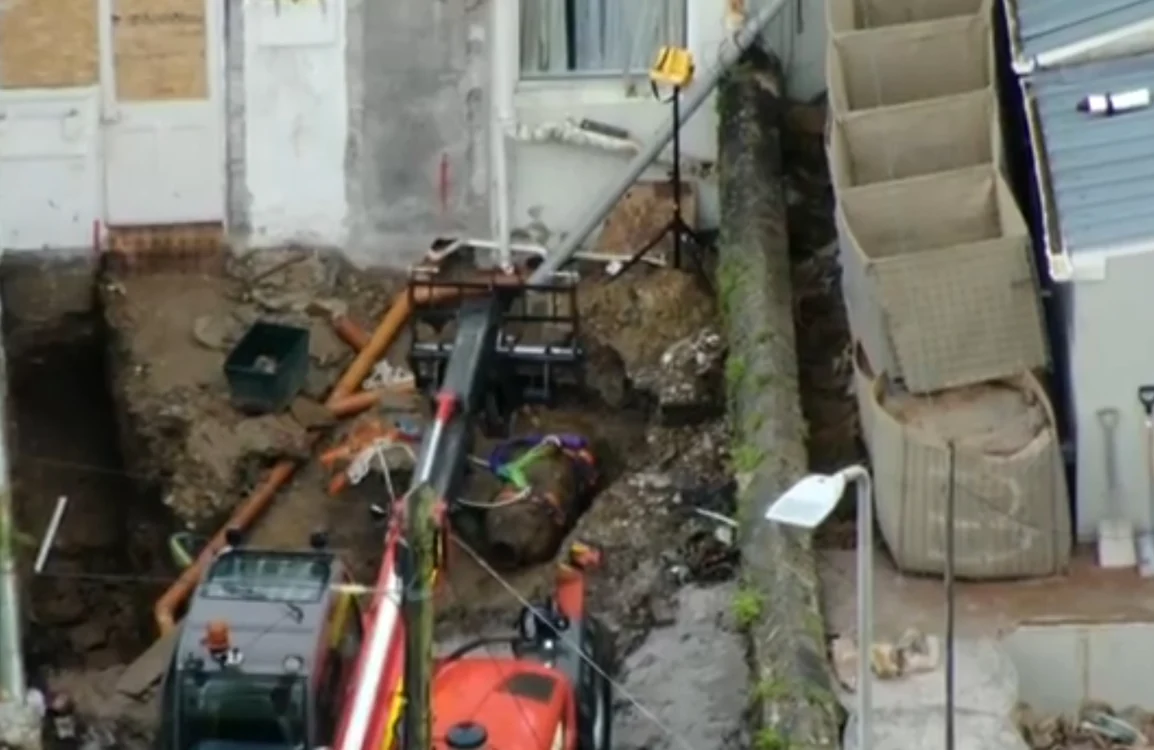 Bomba a fost descoperită în timpul unor lucrări de construcție