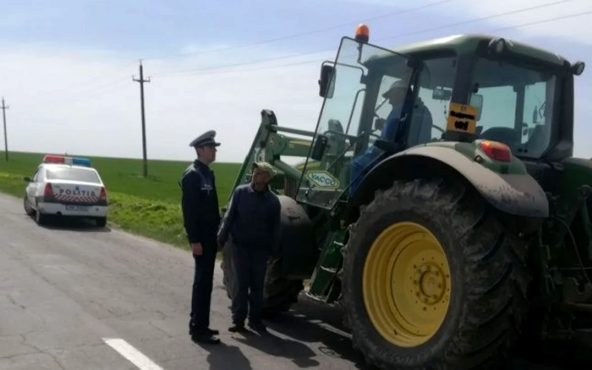 tractor politisti Galati