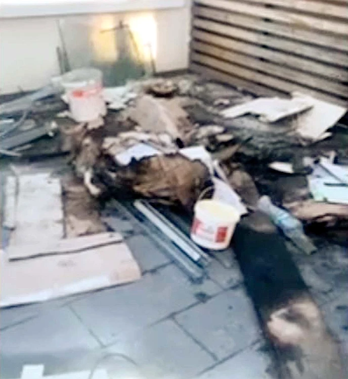 În incendiu au ars câteva lucruri