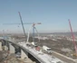 Viaductul Tălmăcel din tronsonul I Şelimbăr - Boiţa al Autostrăzii Sibiu Piteşti Foto captură video
