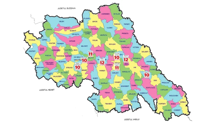 Harta accidentelor din judeţul Iaşi