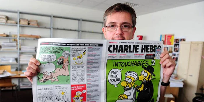 
    Aceasta este ultima caricatură a redactorului şef al revistei franceze. În traducere: «