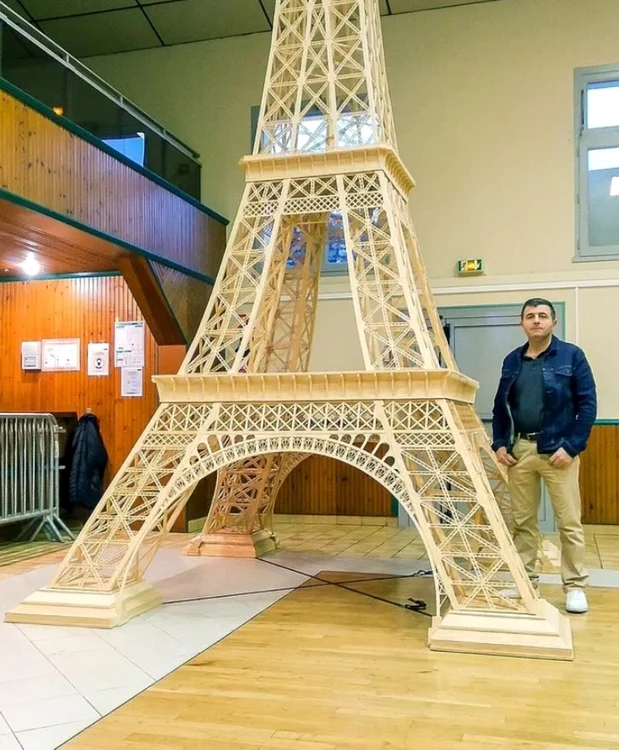 706.900 de bețe au fost utilizate în acest proiect. Foto Richard Plaud via Daily Mail