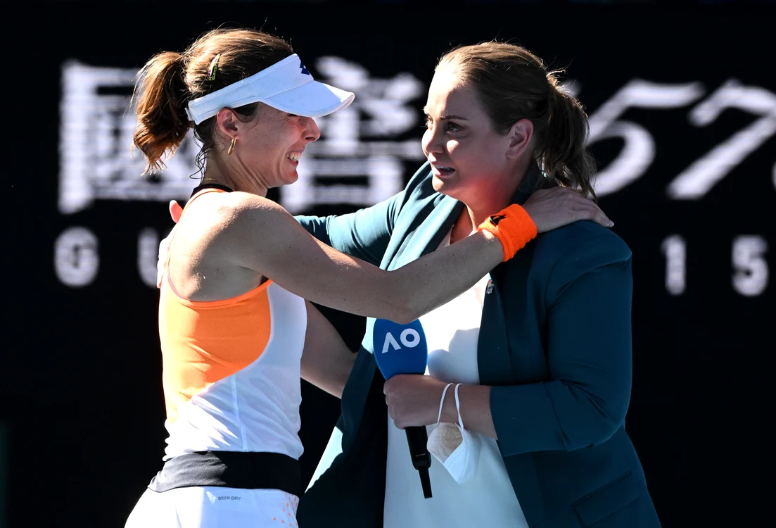 Alize Cornet a îmbrățișat-o pe Jelena Dokic (Foto: EPA-EFE)