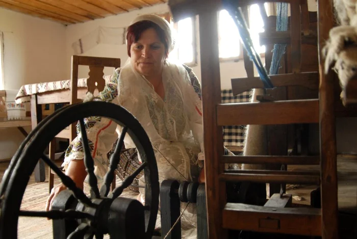 Interior din casa adusă de la Sarmizegetusa FOTO Muzeul Golești