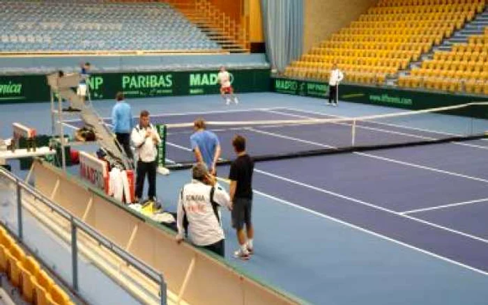 EXCLUSIV: Primele imagini ale echipei României de Cupa Davis la antrenament în Suedia